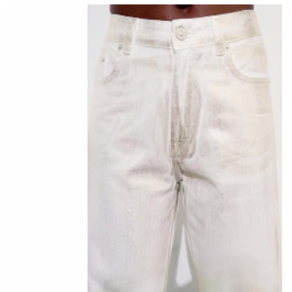 Zara TRF mid waist loose foil Jeans - Picture 7 of 15